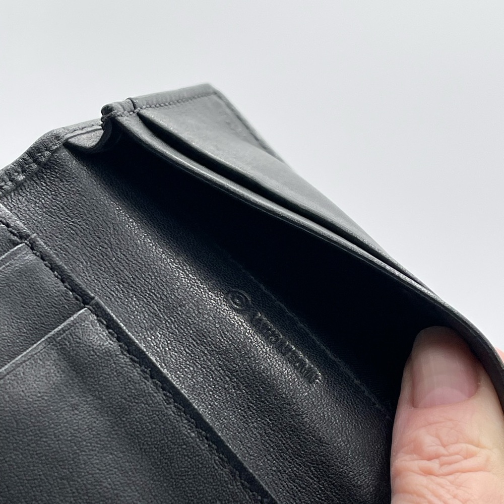 Coach Black Embossed Leather Wallet - Picture 8 of 10
